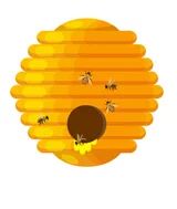 bee hive yellow